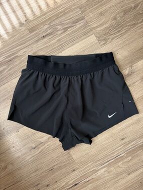 Nike Women’s Black Athletic Running Shorts with Swoosh